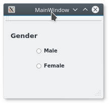 Male and Femail radio button image