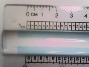 forms ruler closeup