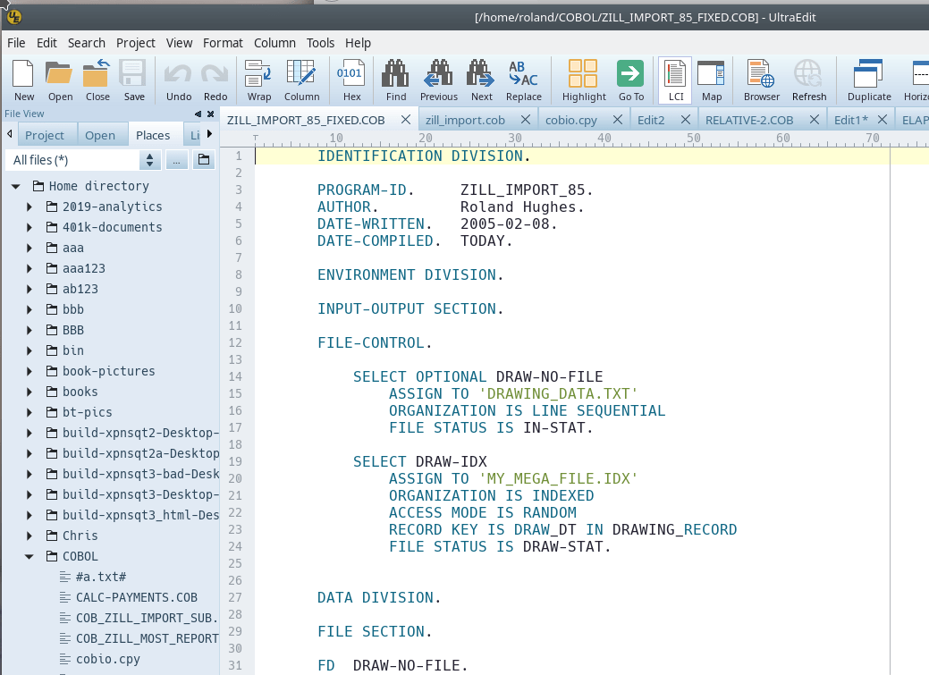 modern fixed format cobol image