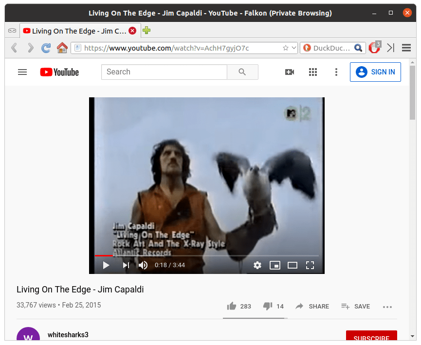 Neither Flakon nor Epiphany browsers will play videos